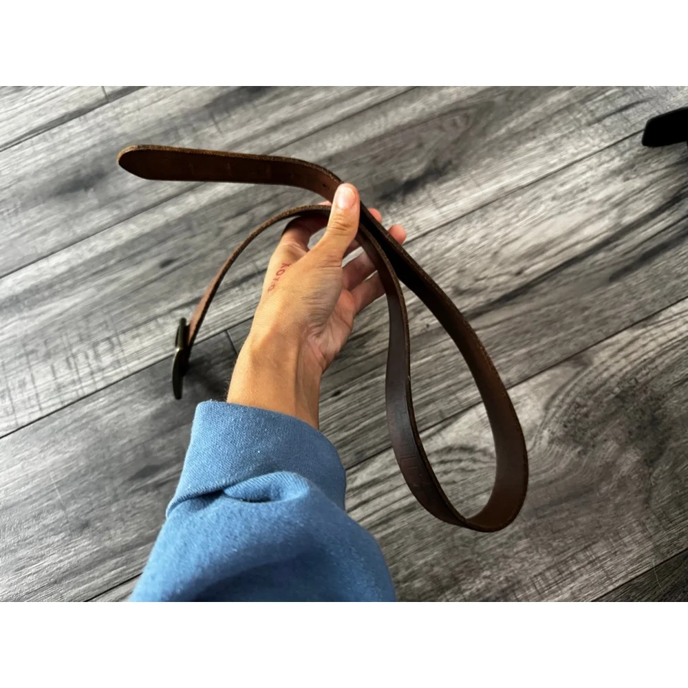 GAP Genuine Leather Size Large Brown Made in the USA Belt